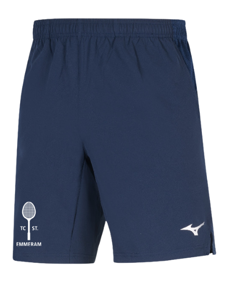 Tennisshort Mizuno Herren weiß oder navy